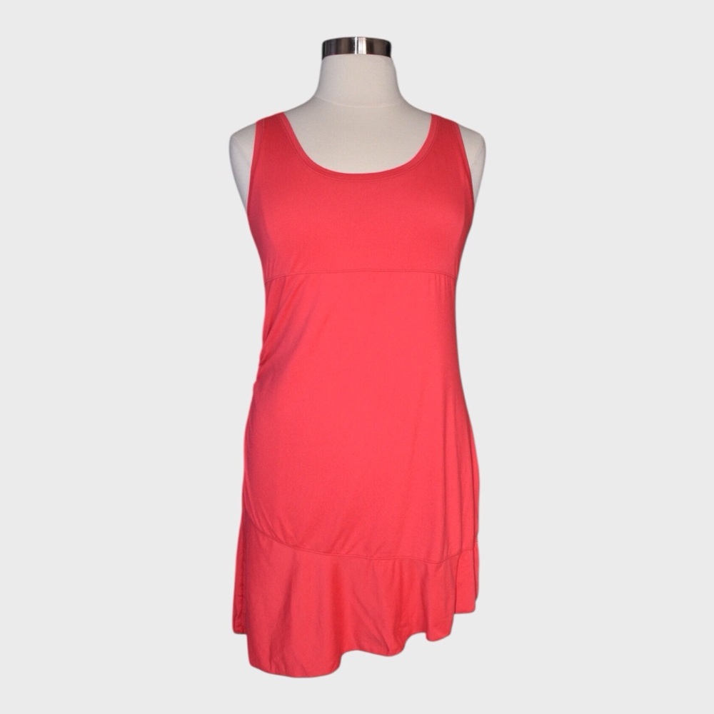 Lole Ollie Coral Ruched Tank Dress